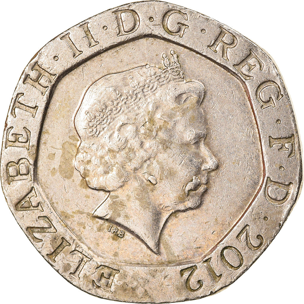 Coin, Great Britain, Elizabeth II, 20 Pence, 2012, EF(40-45), Copper-nickel