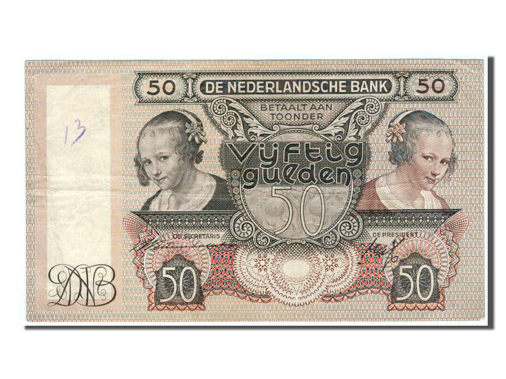 Paesi Bassi, 50 Gulden, 1941, BB