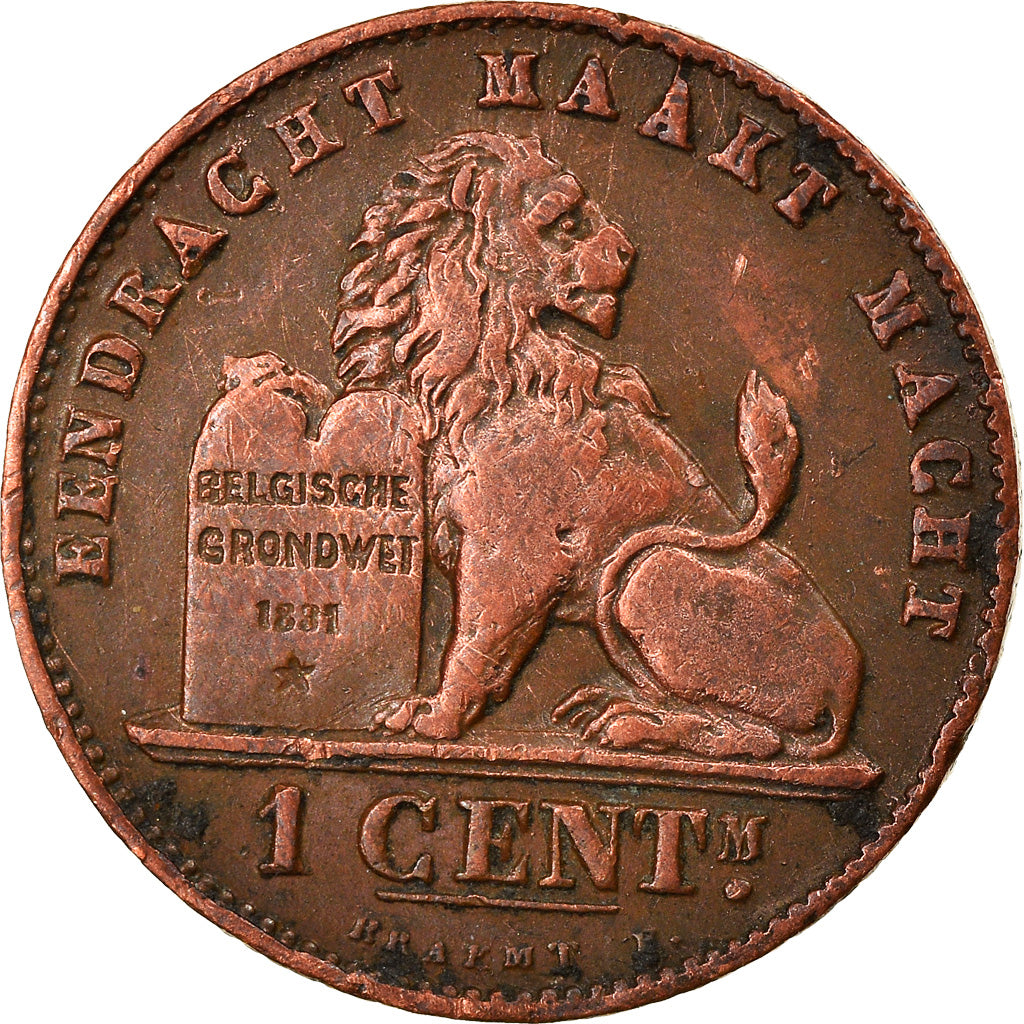 Münze, Belgien, Leopold II, Centime, 1902, SS+, Kupfer, KM:34.1
