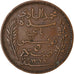 Munten, Tunisië, Muhammad al-Hadi Bey, 5 Centimes, 1904, Paris, ZF, Bronze
