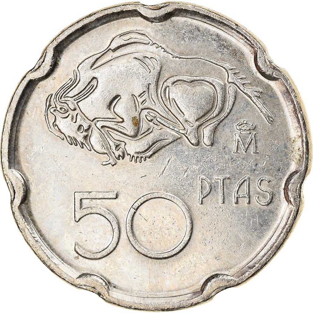 Coin, Spain, Juan Carlos I, 50 Pesetas, 1994, Madrid, EF(40-45), Copper-nickel
