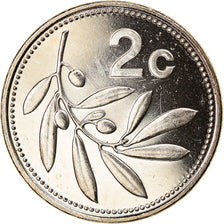 Coin, Malta, 2 Cents, 2002, MS(63), Copper-nickel, KM:94