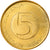 Monnaie, Slovénie, 5 Tolarjev, 1992, TTB+, Nickel-brass, KM:6