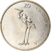 Moneta, Słowenia, 20 Tolarjev, 2005, Kremnica, MS(63), Miedź-Nikiel, KM:51