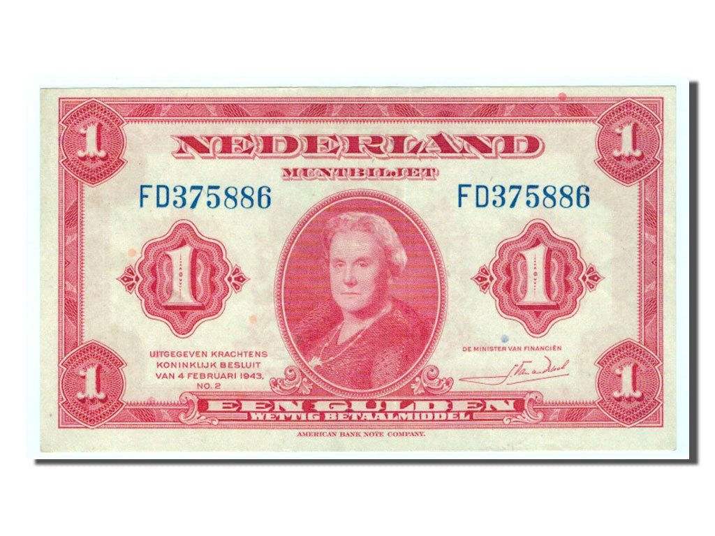 Paesi Bassi, 1 Gulden, 1943, BB+