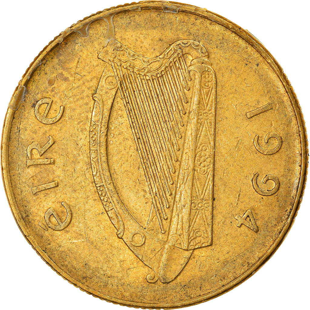 Moneta, REPUBBLICA D’IRLANDA, 20 Pence, 1994, BB, Nichel-bronzo, KM:25