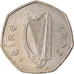 Moneta, REPUBLIKA IRLANDII, 50 Pence, 1997, EF(40-45), Miedź-Nikiel, KM:24