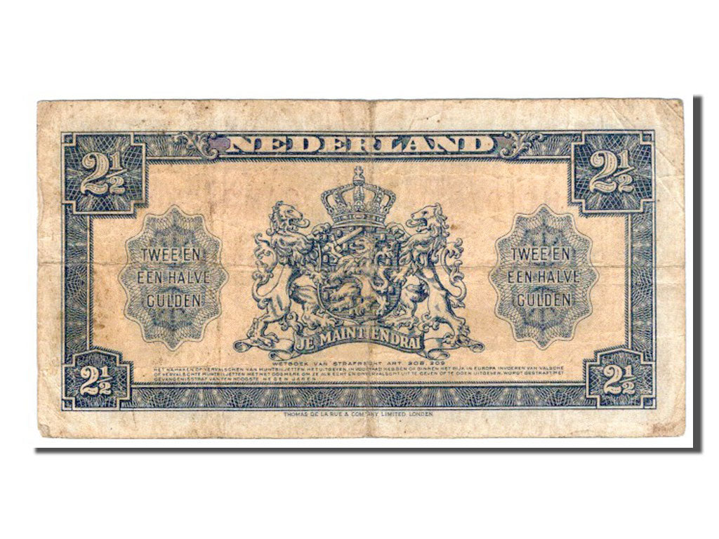 Paesi Bassi, 2 1/2 Gulden, 1945, MB
