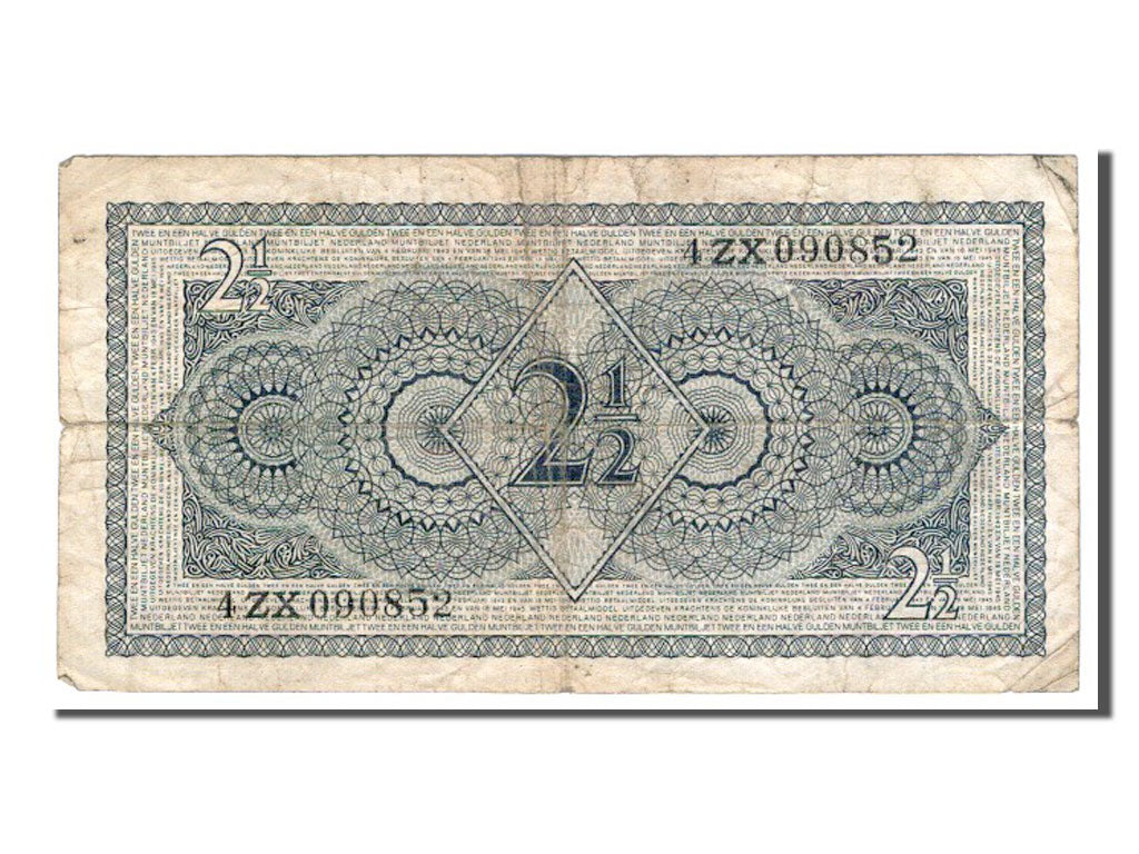 Netherlands, 2 1/2 Gulden, 1949, KM #73, VF(20-25), 4ZX