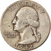 Coin, United States, Washington Quarter, Quarter, 1942, U.S. Mint, Philadelphia