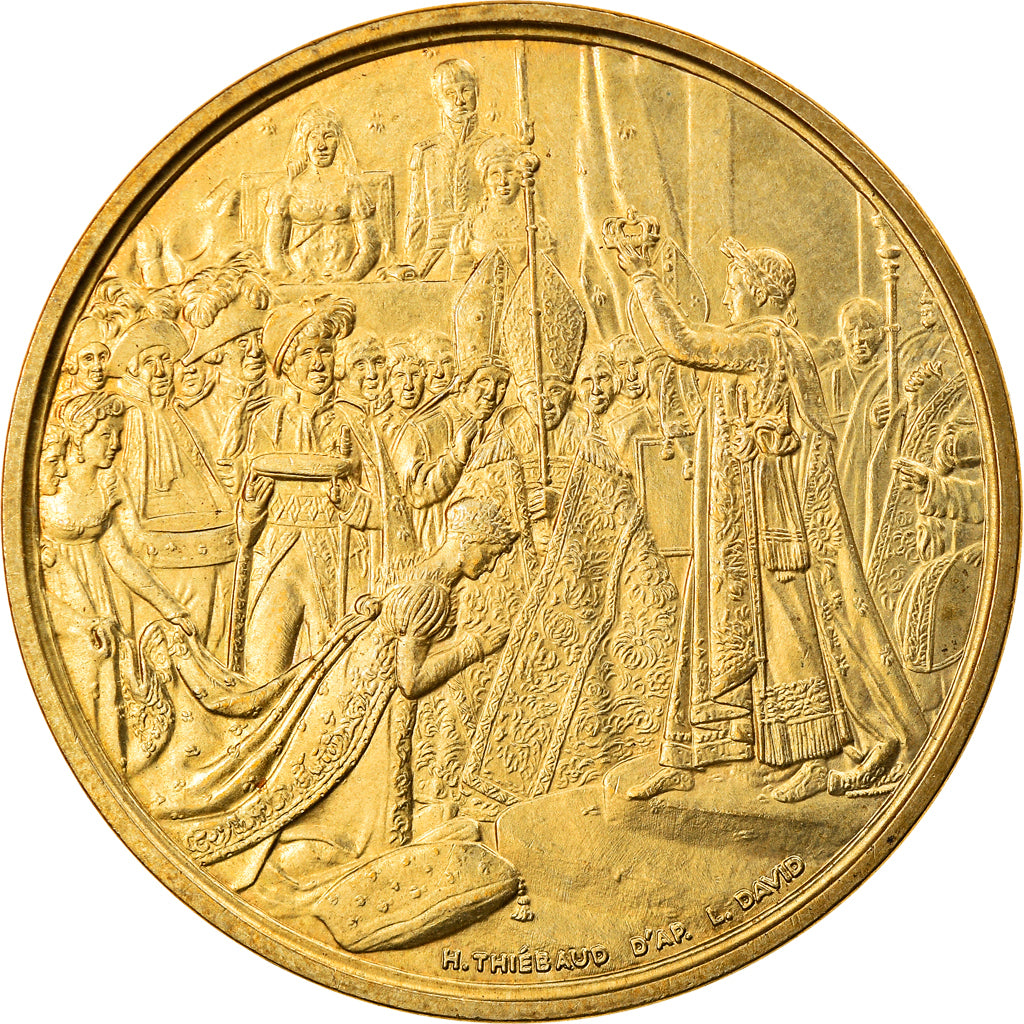 France, Medal, Le sacre de Napoléon Ier par Pie VII, Thiébaud, MS(63)