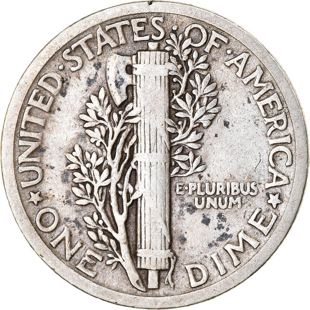 Moneta, Stati Uniti, Mercury Dime, Dime, 1917, U.S. Mint, Philadelphia, BB