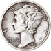 Coin, United States, Mercury Dime, Dime, 1941, U.S. Mint, San Francisco