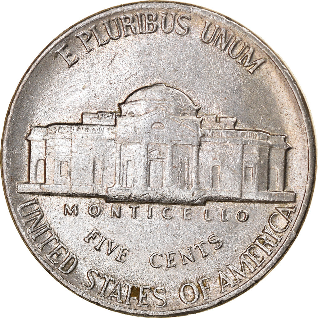 Moeda, Estados Unidos da América, Jefferson Nickel, 5 Cents, 1982, U.S. Mint