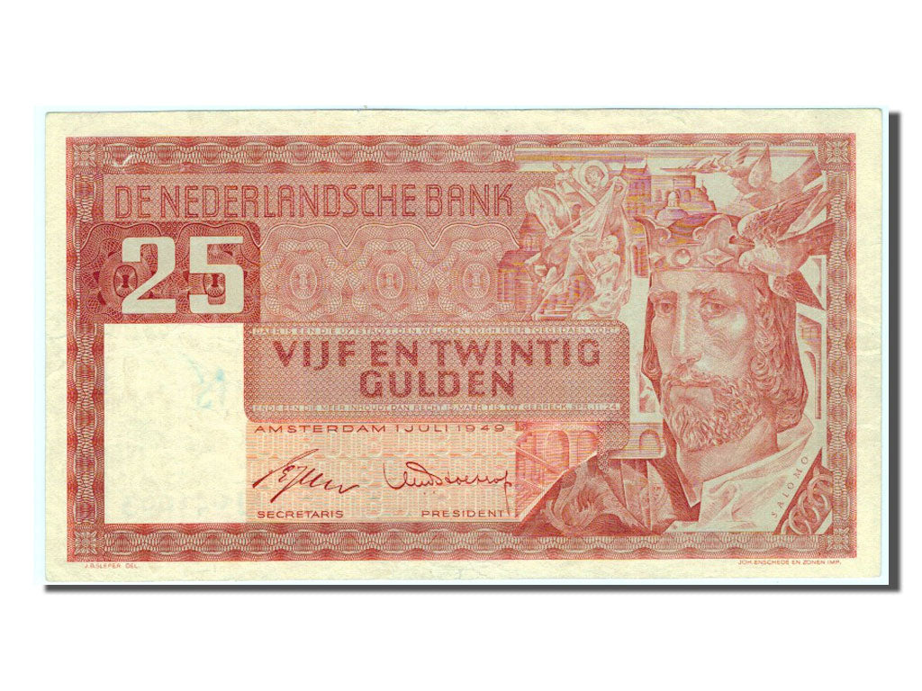 Paesi Bassi, 25 Gulden, 1949, BB+