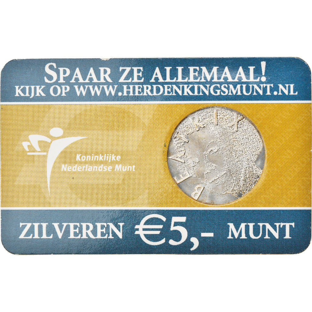 Netherlands, 5 Euro, Vincent Van Gogh, 2003, Utrecht, BU, MS(65-70), Silver