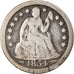 Coin, United States, Seated Liberty Dime, Dime, 1854, U.S. Mint, New Orleans