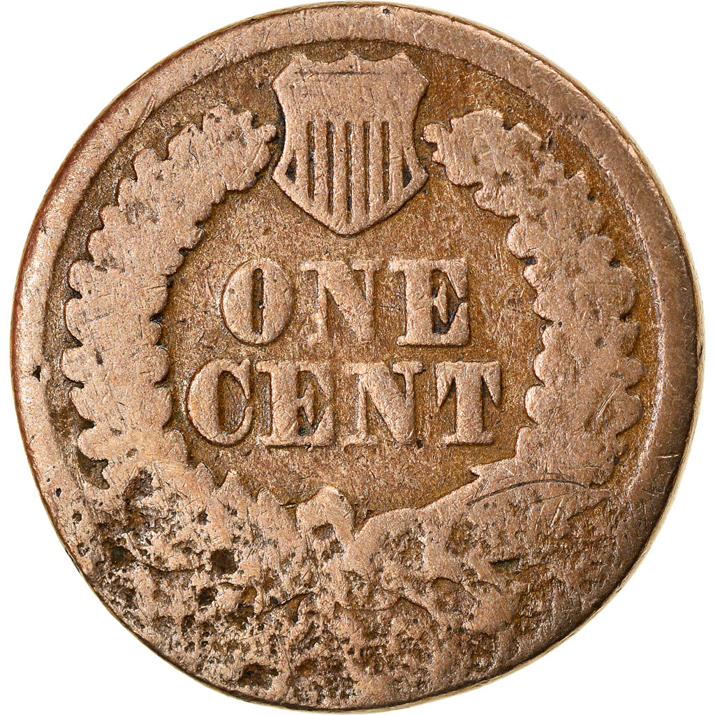 Coin, United States, Indian Head Cent, Cent, 1863, U.S. Mint, Philadelphia