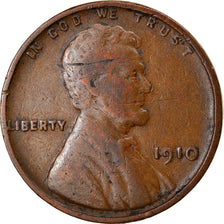 Coin, United States, Lincoln Cent, Cent, 1910, U.S. Mint, Philadelphia