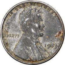 Coin, United States, Lincoln Cent, Cent, 1943, U.S. Mint, Philadelphia