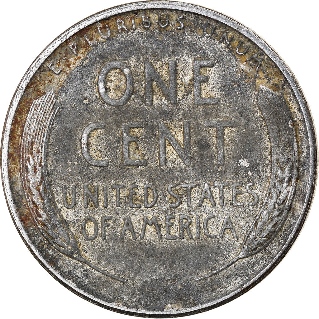 Coin, United States, Lincoln Cent, Cent, 1943, U.S. Mint, Philadelphia