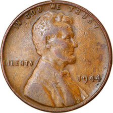 Coin, United States, Lincoln Cent, Cent, 1944, U.S. Mint, Philadelphia