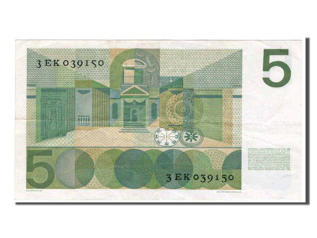 Paesi Bassi, 5 Gulden, 1966, BB+