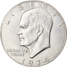 Coin, United States, Eisenhower Dollar, Dollar, 1974, U.S. Mint, Philadelphia
