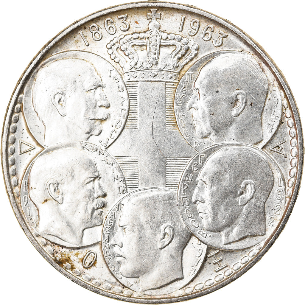 Coin, Greece, Paul I, 30 Drachmai, 1963, AU(50-53), Silver, KM:86