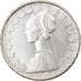 Coin, Italy, 500 Lire, 1966, Rome, AU(50-53), Silver, KM:98