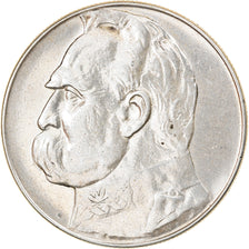 Coin, Poland, 10 Zlotych, 1936, Warsaw, AU(50-53), Silver, KM:29