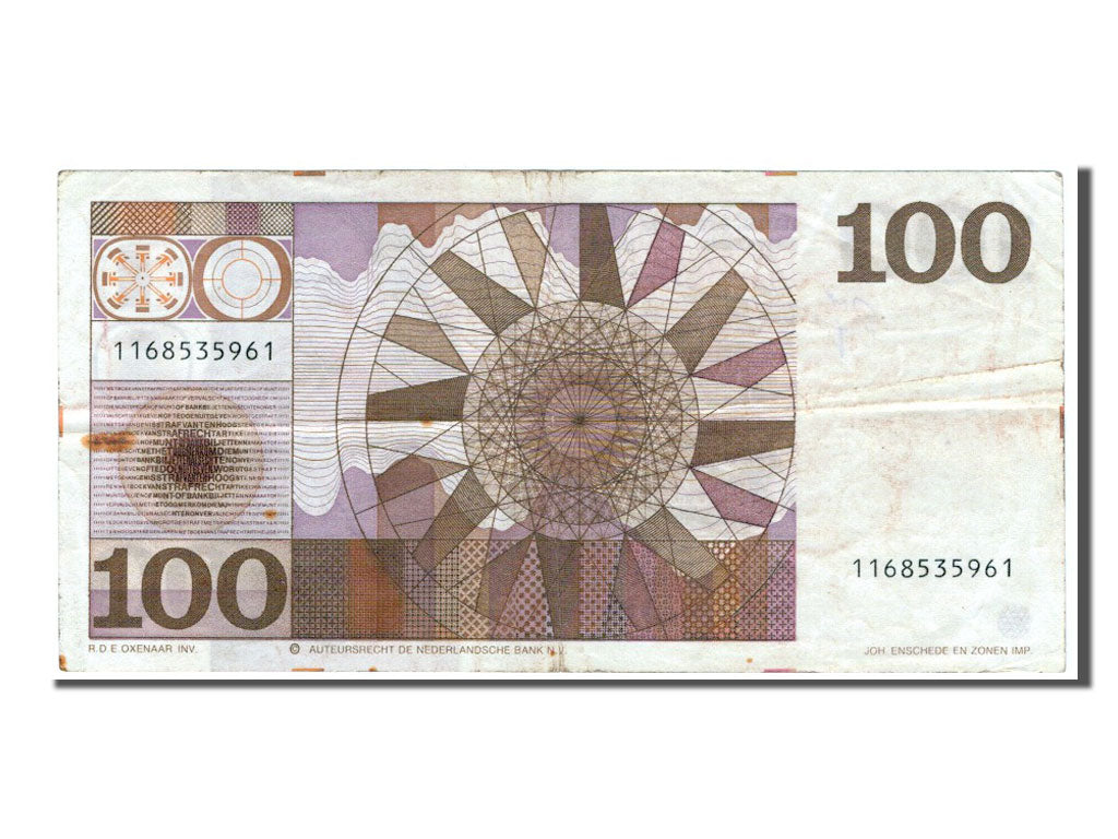 Paesi Bassi, 100 Gulden, 1970, BB