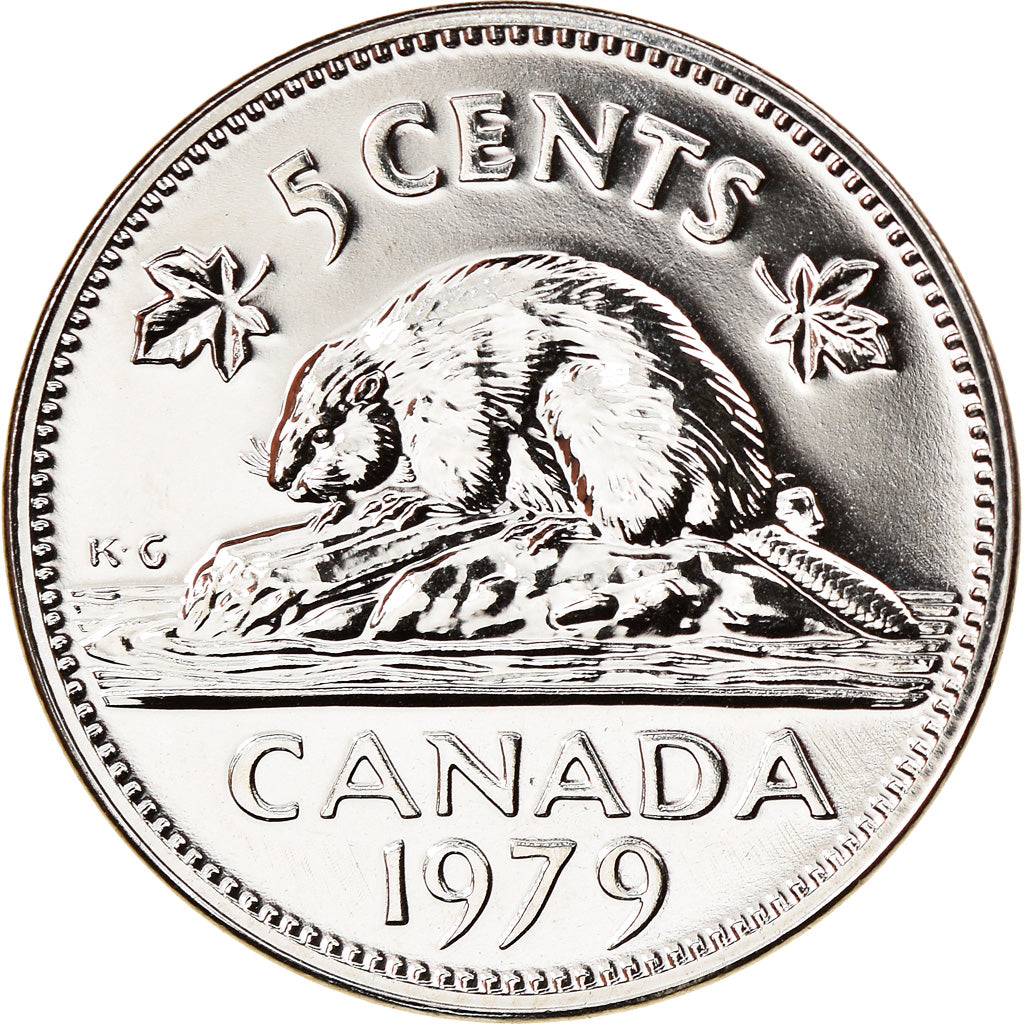 Coin, Canada, Elizabeth II, 5 Cents, 1979, Royal Canadian Mint, Ottawa, FDC