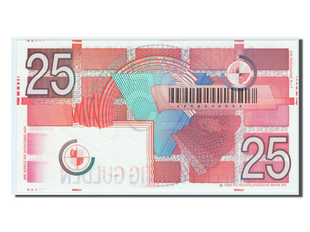 Netherlands, 25 Gulden, 1999, KM #100, UNC(65-70), 2508340098