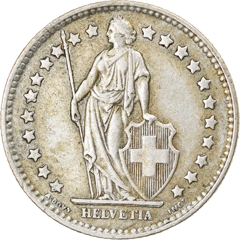 Coin, Switzerland, Franc, 1956, Bern, EF(40-45), Silver, KM:24