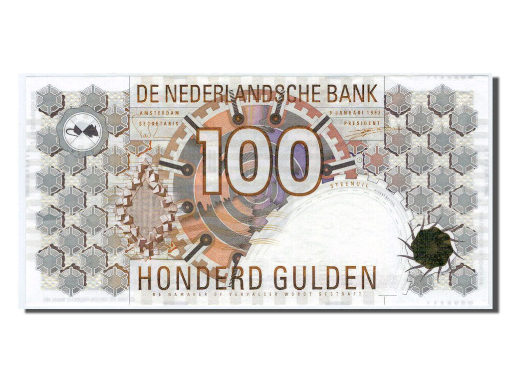 Paesi Bassi, 100 Gulden, 1992, SPL