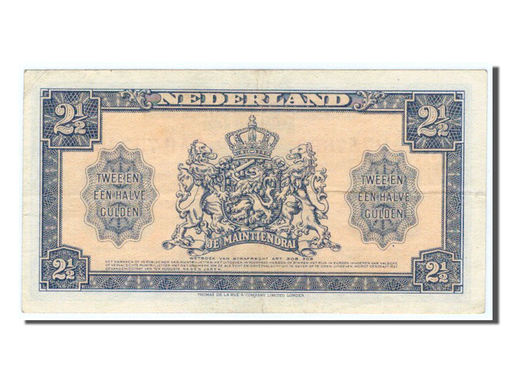 Paesi Bassi, 2 1/2 Gulden, 1945, BB+