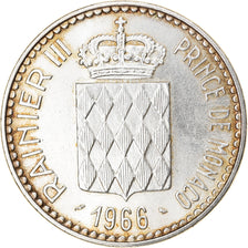 Coin, Monaco, Rainier III, 10 Francs, 1966, AU(50-53), Silver, KM:146
