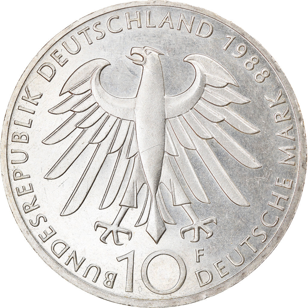 Monnaie, République fédérale allemande, 10 Mark, 1988, Stuttgart, Germany