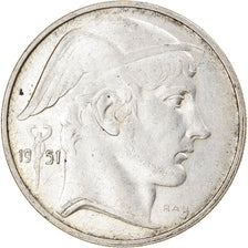 Coin, Belgium, 20 Francs, 20 Frank, 1951, EF(40-45), Silver, KM:141.1