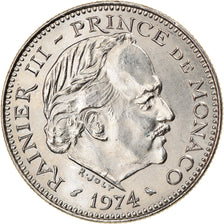 Coin, Monaco, Rainier III, 5 Francs, 1974, AU(55-58), Copper-nickel, KM:150