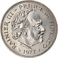 Coin, Monaco, Rainier III, 5 Francs, 1977, MS(63), Copper-nickel, KM:150