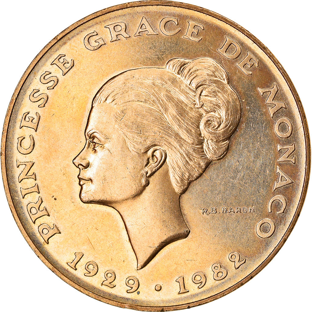 Monnaie, Monaco, Rainier III, 10 Francs, 1982, SUP, Copper-Nickel-Aluminum