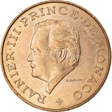 Coin, Monaco, Rainier III, 10 Francs, 1976, EF(40-45), Copper-Nickel-Aluminum