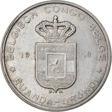Monnaie, Congo belge, RUANDA-URUNDI, 5 Francs, 1958, TTB, Aluminium, KM:3