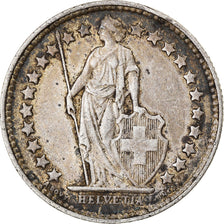 Coin, Switzerland, 1/2 Franc, 1916, Bern, VF(30-35), Silver, KM:23