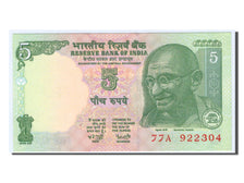 India, 5 Rupees, KM #88Ad, UNC(65-70), 77A