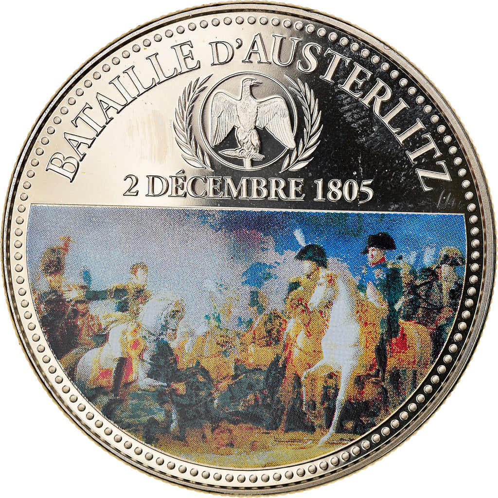 France, Medal, Napoléon Ier, Bataille d'Austerlitz, History, MS(64)