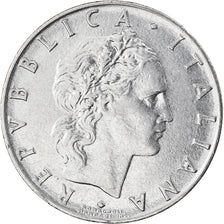 Coin, Italy, 50 Lire, 1966, Rome, VF(30-35), Stainless Steel, KM:95.1
