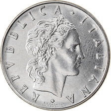 Münze, Italien, 50 Lire, 1971, Rome, SS+, Stainless Steel, KM:95.1